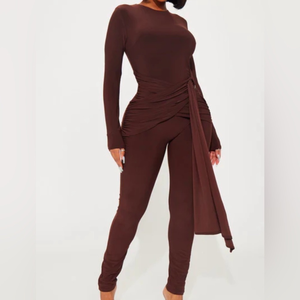 Chocolate luxury jumpsuit